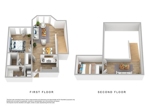 Floor plan for 2 beds, 2 baths, 1084 sqft